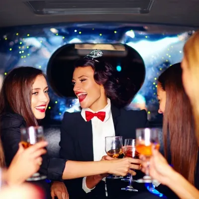 Voyage entre filles en limo Lincoln